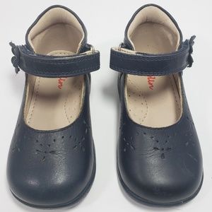 Meykin Leather Navy Blue Sandals, Size 21 (5 US)
